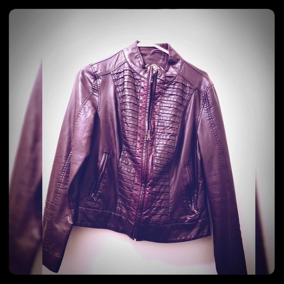 Faux leather jacket